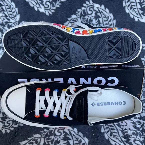 Converse Chuck Taylor All Star OX Black/Hyper Pink/Egret MEN`S - Picture 4 of 16